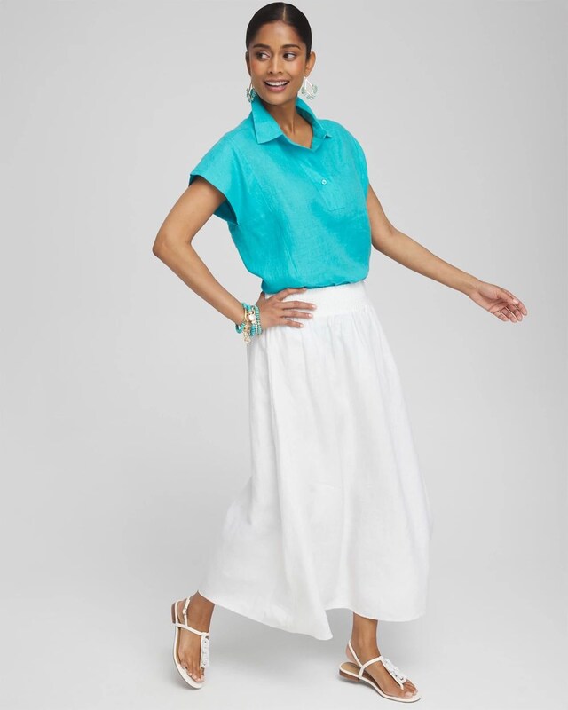 Linen Popover Top - image 2